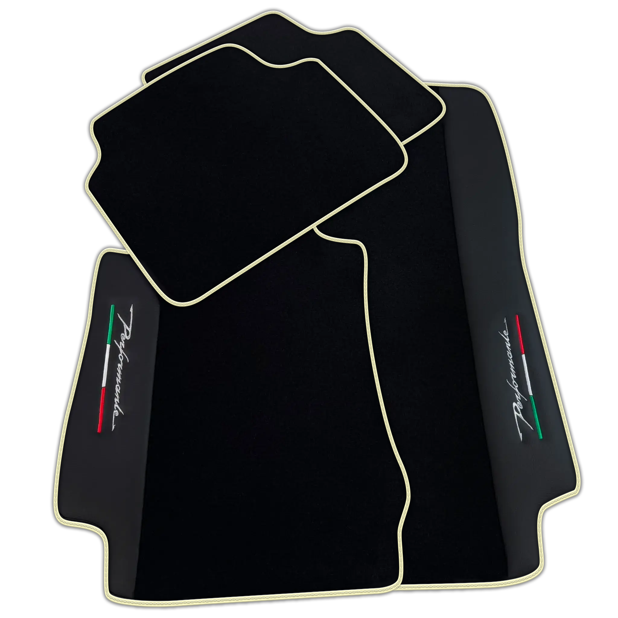 Black Floor Mats for Alfa Romeo Giulia (2016-2024) Rear Wheel Drive | Performante