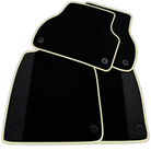 Customizable Black Floor Mats for Audi A4 - B6 Convertible (2002-2006)