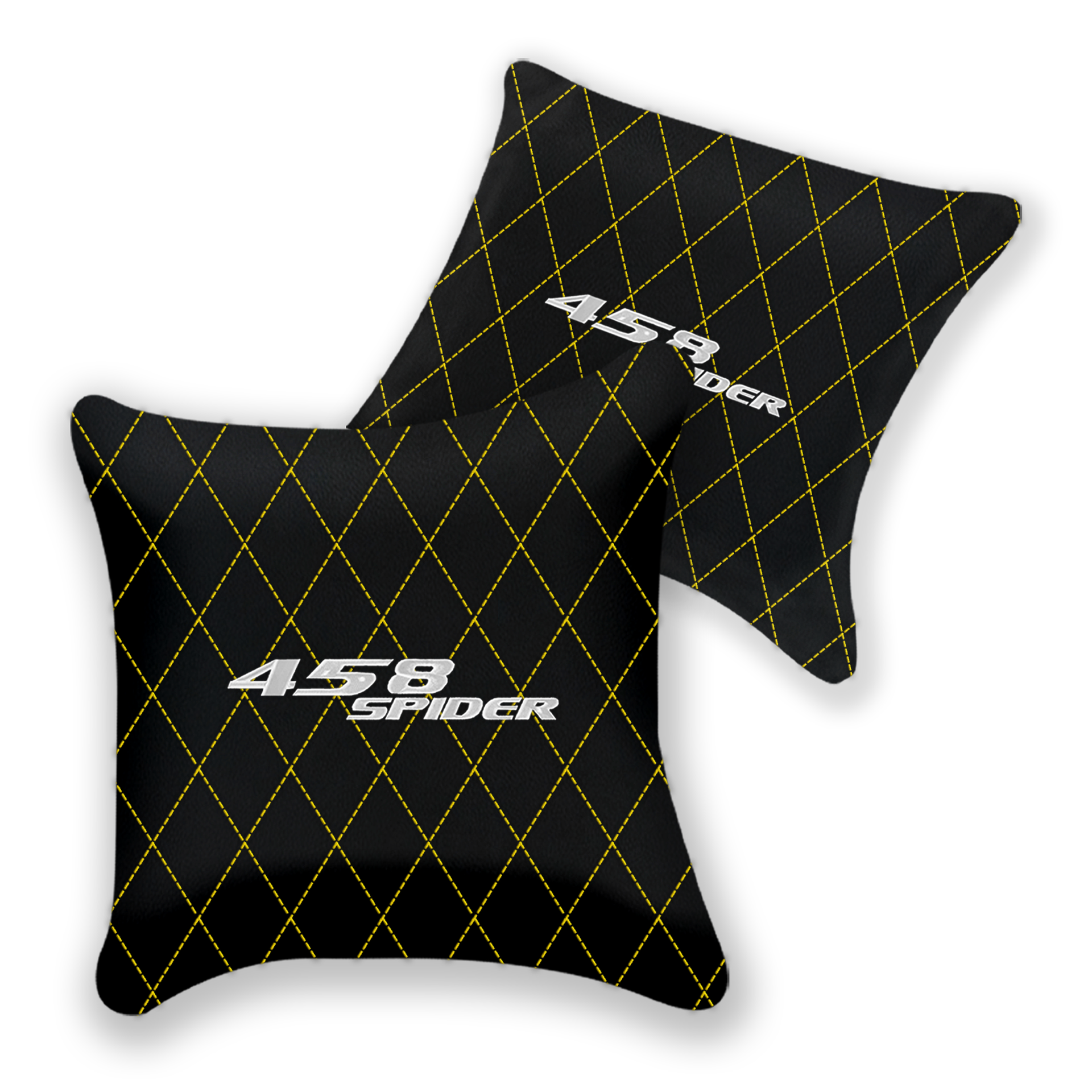 Custom Black Leather Pillows for Ferrari 458 Speciale (2012-2015)