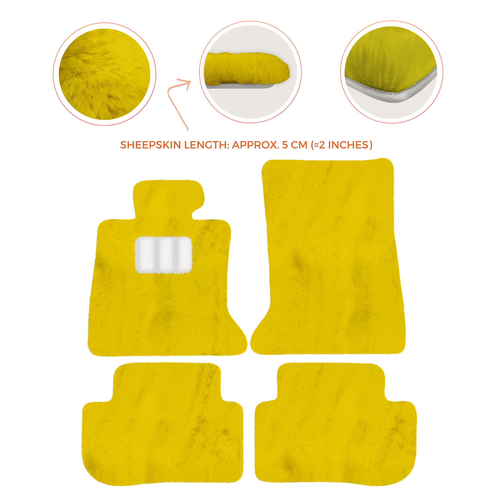 Premium Sheepskin Floor Mats for Rolls-Royce Ghost Series I RR2