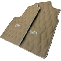 Beige Floor Mats for Bentley Continental GT (2003–2011) with Leather | ER56 Design - AutoWin