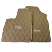Beige Floor Mats for Bentley Continental GT (2018–2023) with Leather | ER56 Design - AutoWin