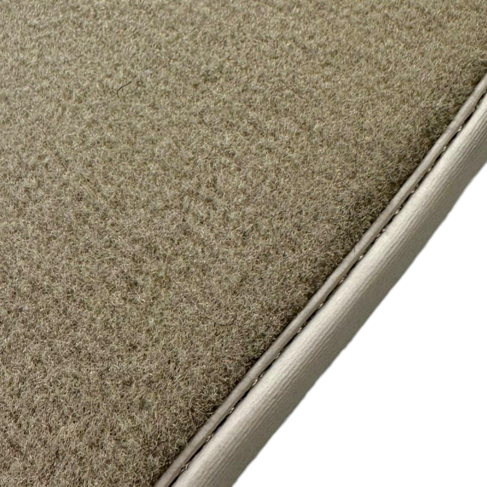 Beige Floor Mats for Bentley Flying Spur (2005-2013) with Leather - AutoWin