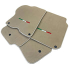 Beige Floor Mats for Ferrari GTC4 Lusso (2016-2023) Italian Edition - AutoWin