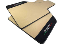 Beige Floor Mats for Lamborghini Diablo 1990-2001 With Alcantara Leather - AutoWin