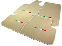 Beige Floor Mats For Maserati Ghibli 2013-2022 Italy Edition - AutoWin