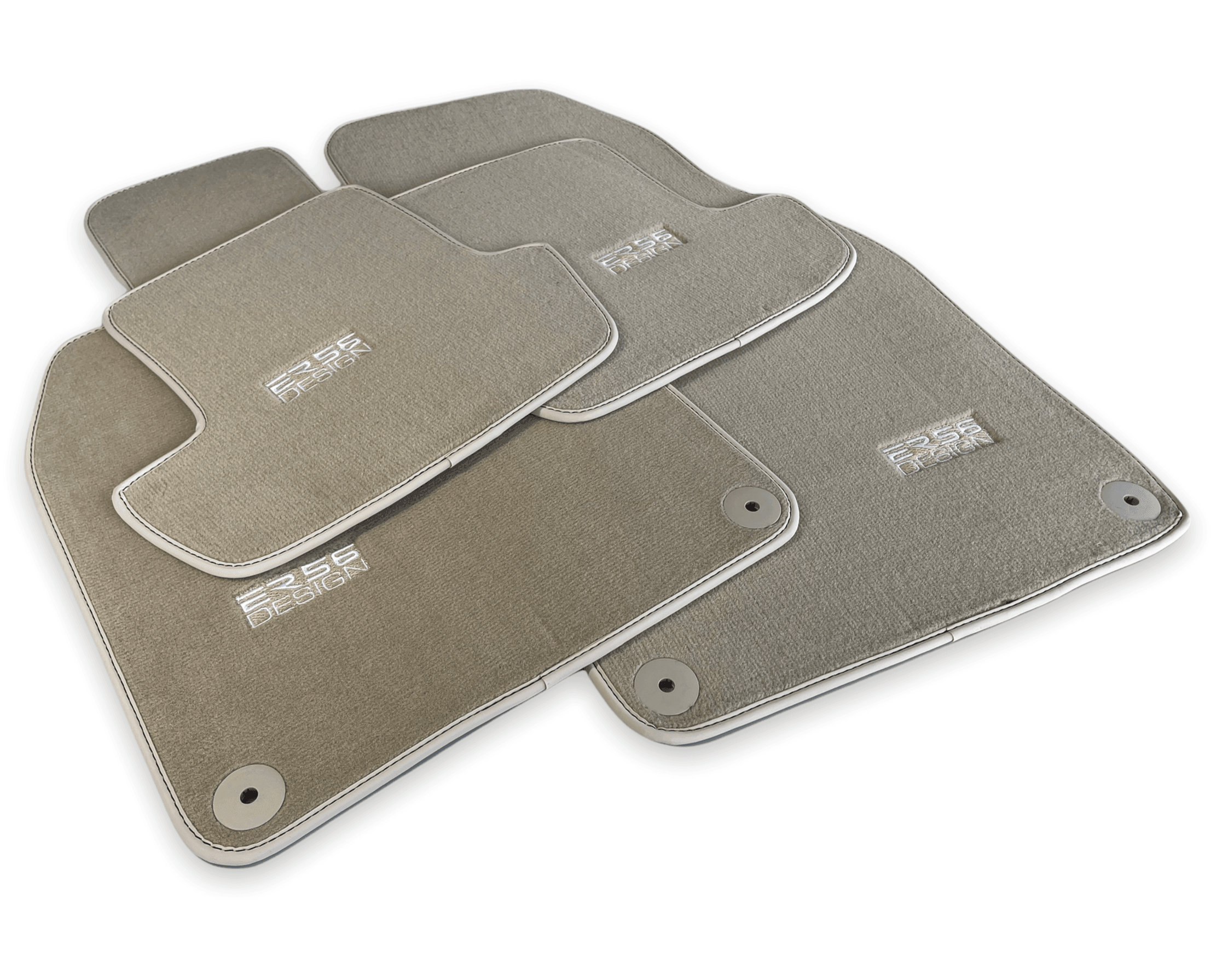 Beige Floor Mats for Porsche Macan (2014-2023) | ER56 Design - AutoWin