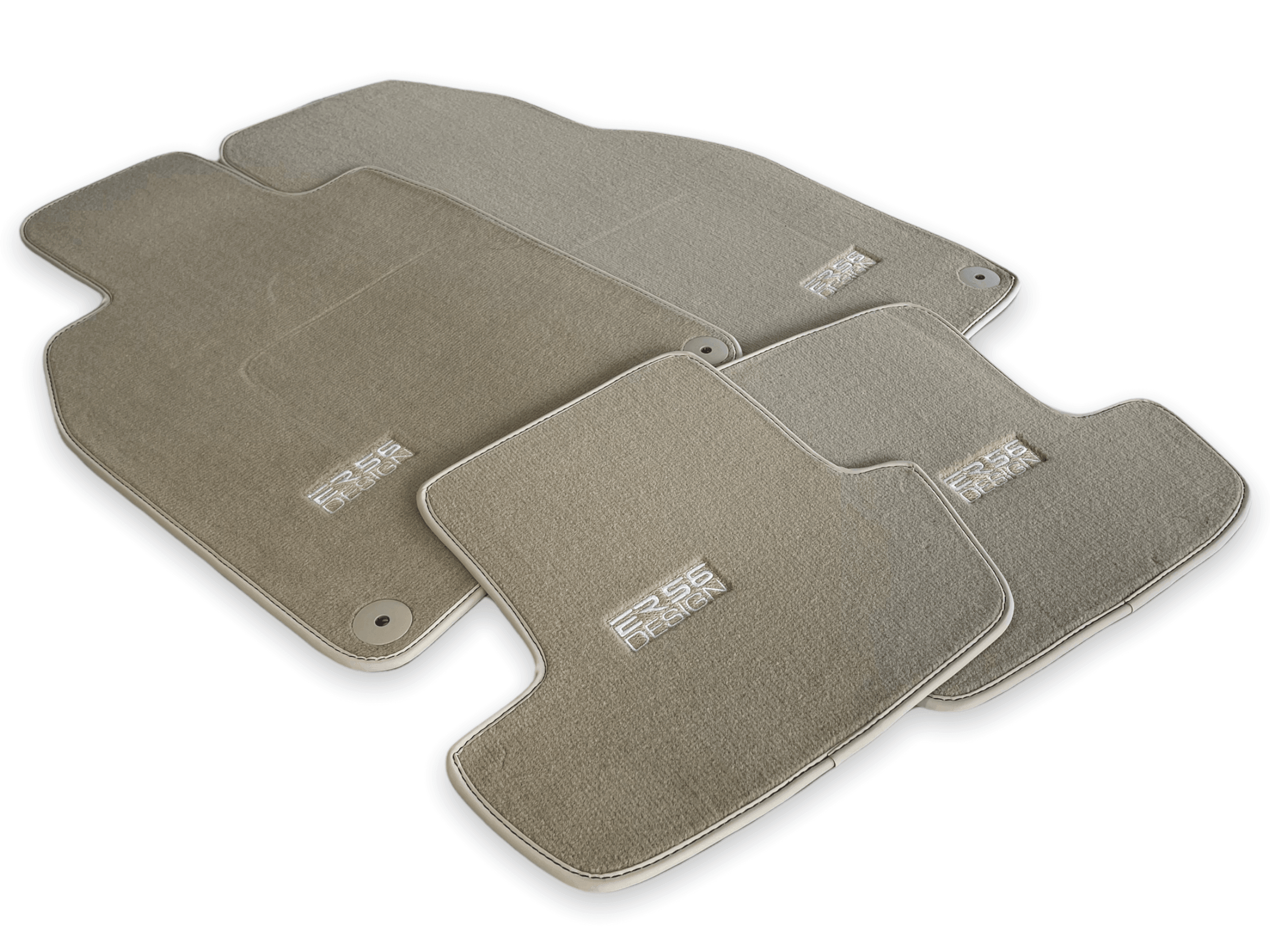 Beige Floor Mats for Porsche Macan (2014-2023) | ER56 Design - AutoWin