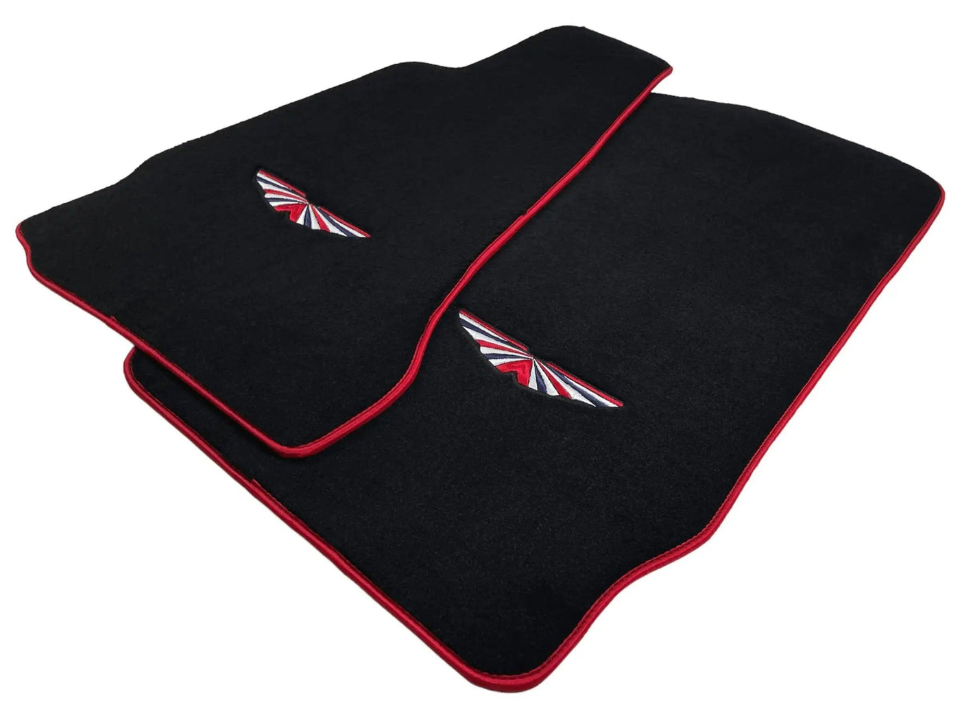 Black Floor Mats For Aston Martin DB11 (2016–2023) Red Trim - AutoWin