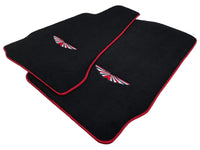 Black Floor Mats For Aston Martin DBX (2020– 2023) | Red Trim - AutoWin
