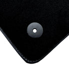 Black Floor Mats for Audi TT MK2 Coupe (2006-2014) with Leather - AutoWin