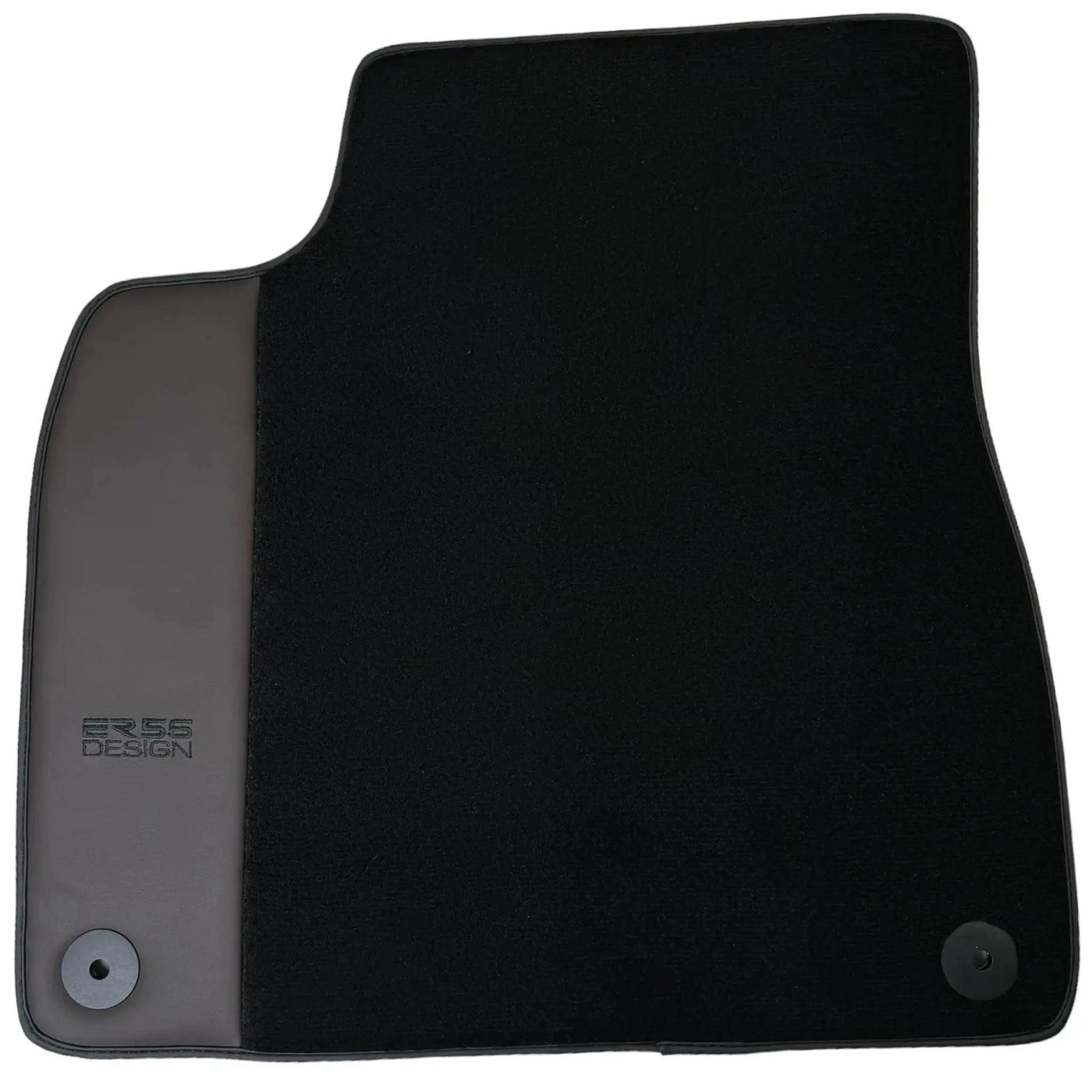 Black Floor Mats for Bentley Bentayga (2015-2023) with Dark Brown Leather | ER56 Design - AutoWin