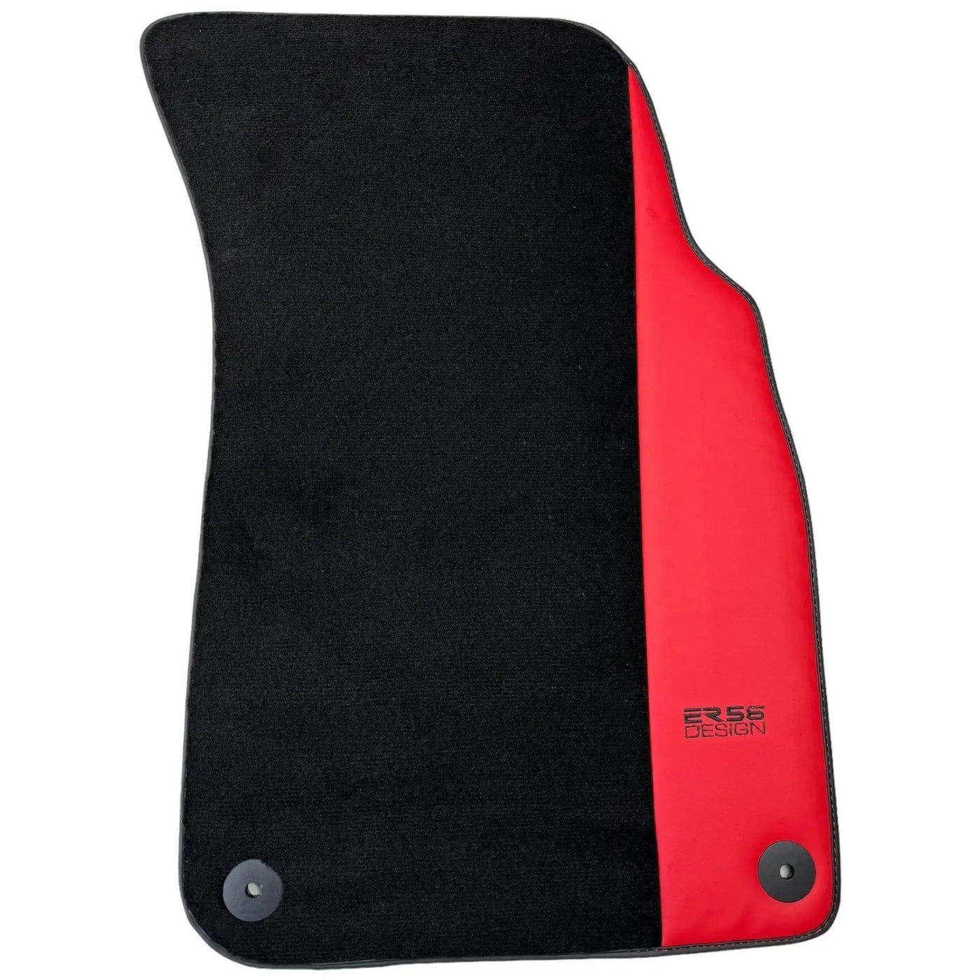 Black Floor Mats for Bentley Bentayga (2015-2023) with Red Leather | ER56 Design - AutoWin