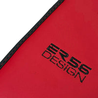 Black Floor Mats for Bentley Bentayga (2015-2023) with Red Leather | ER56 Design - AutoWin