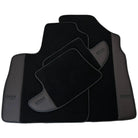 Black Floor Mats for Bentley Continental GT (2011–2018) with Dark Brown Leather | ER56 Design - AutoWin
