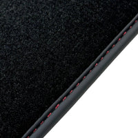 Black Floor Mats for Bentley Continental GT (2011–2018) with Red Leather | ER56 Design - AutoWin