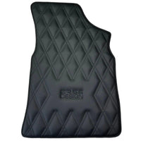 Black Floor Mats for Bentley Continental GTC (2006–2011) with Leather | ER56 Design - AutoWin