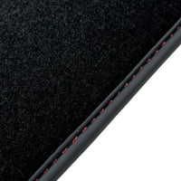 Black Floor Mats for Bentley Continental GTC (2006–2011) with Red Leather | ER56 Design - AutoWin