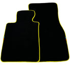 Black Floor Mats For BMW G30 Sedan (2016-2023) | Yellow Trim - AutoWin