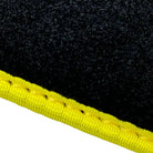 Black Floor Mats For BMW X5 Series F15 | Fighter Jet Edition | Yellow Trim - AutoWin