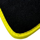 Black Floor Mats For BMW X5 Series G05 | Fighter Jet Edition | Yellow Trim - AutoWin