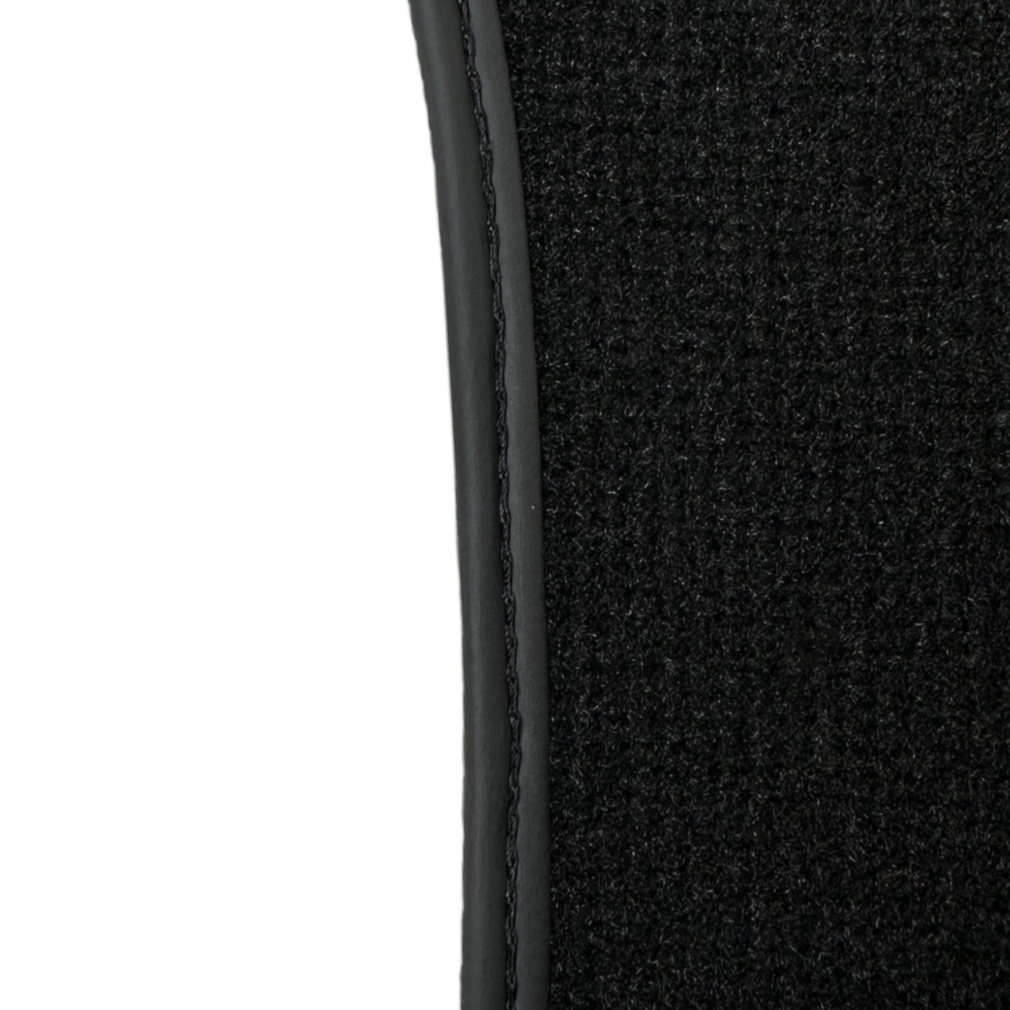 Black Floor Mats for Ferrari 296 GTB (2022-2024) with Leather - AutoWin