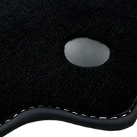 Black Floor Mats for Ferrari 458 Spider (2012-2015) with Beige Nappa Leather | Italian Edition - AutoWin