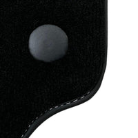 Black Floor Mats for Ferrari 488 Pista Spider (2019-2021) with Crema Nappa Leather - AutoWin