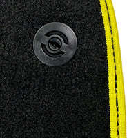 Black Floor Mats for Ferrari 812 GTS (2019-2023) with Leather - AutoWin