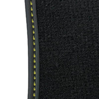 Black Floor Mats for Ferrari Portofino (2018-2023) with Leather - AutoWin