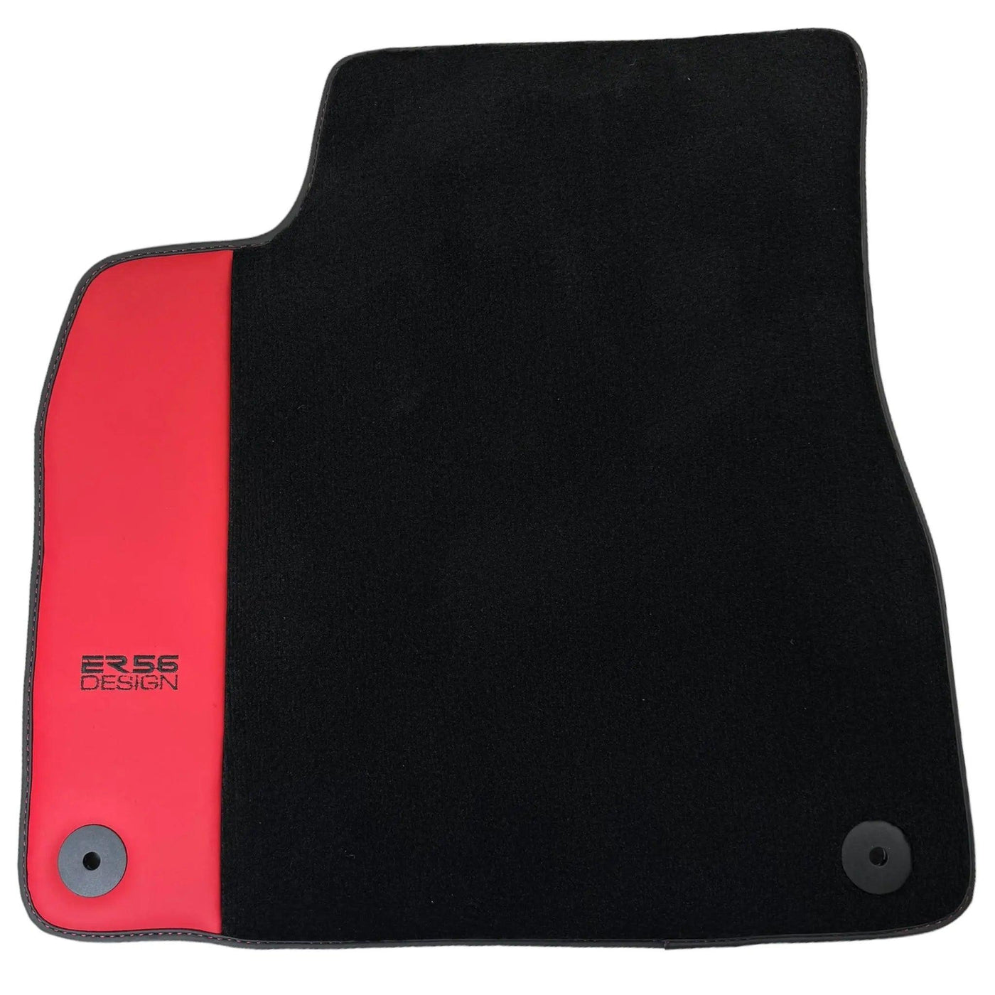 Black Floor Mats for Lamborghini Urus with Red Leather | ER56 Design - AutoWin