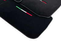 Black Floor Mats For Maserati Coupé (2001-2007) Italy Edition - AutoWin