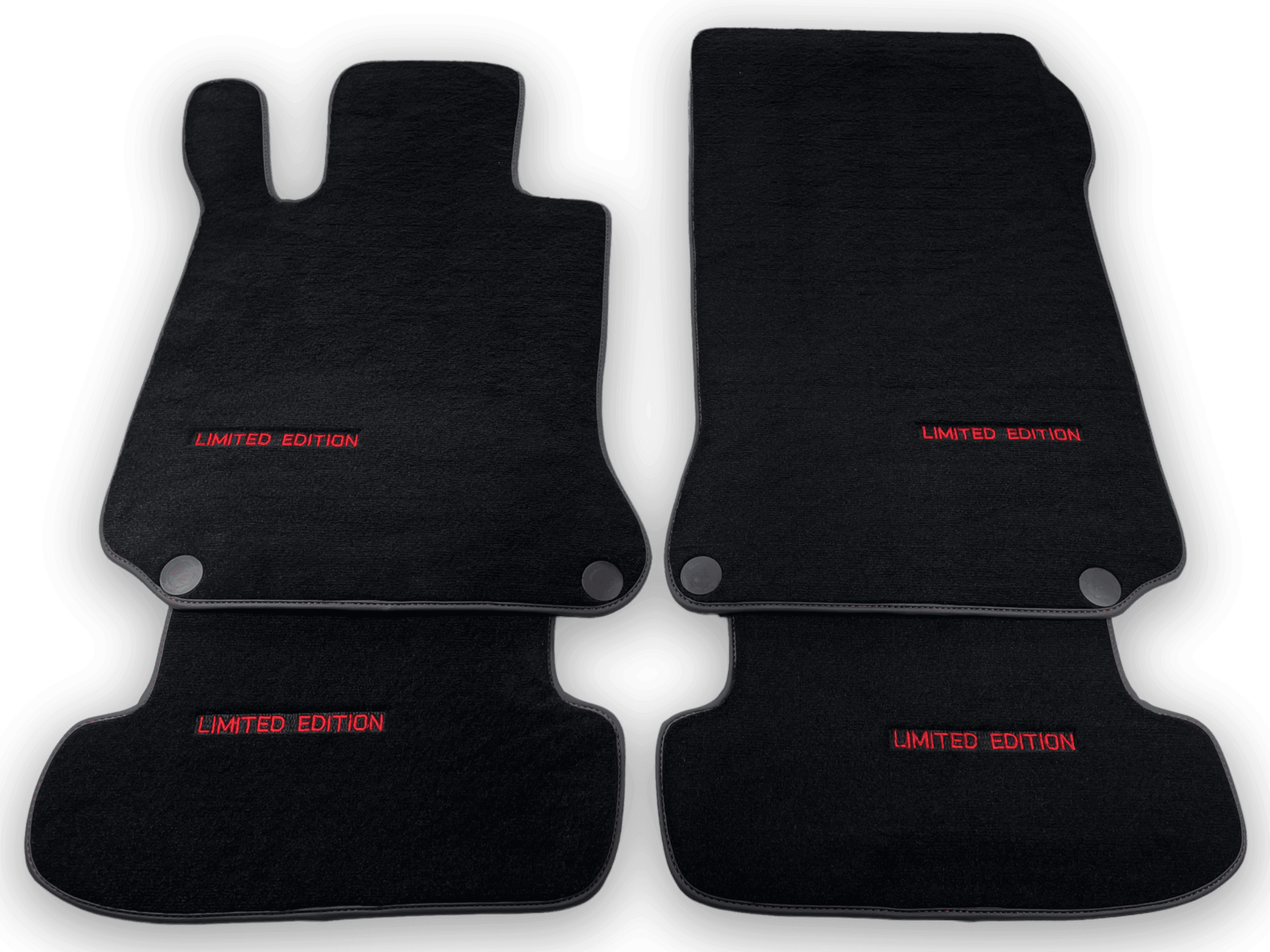 Black Floor Mats For Mercedes Benz C-Class S205 Wagon (2014-2018) Hybrid | Limited Edition - AutoWin