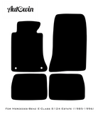 Black Floor Mats For Mercedes Benz E-Class S124 Estate (1985-1996) | Limited Edition - AutoWin