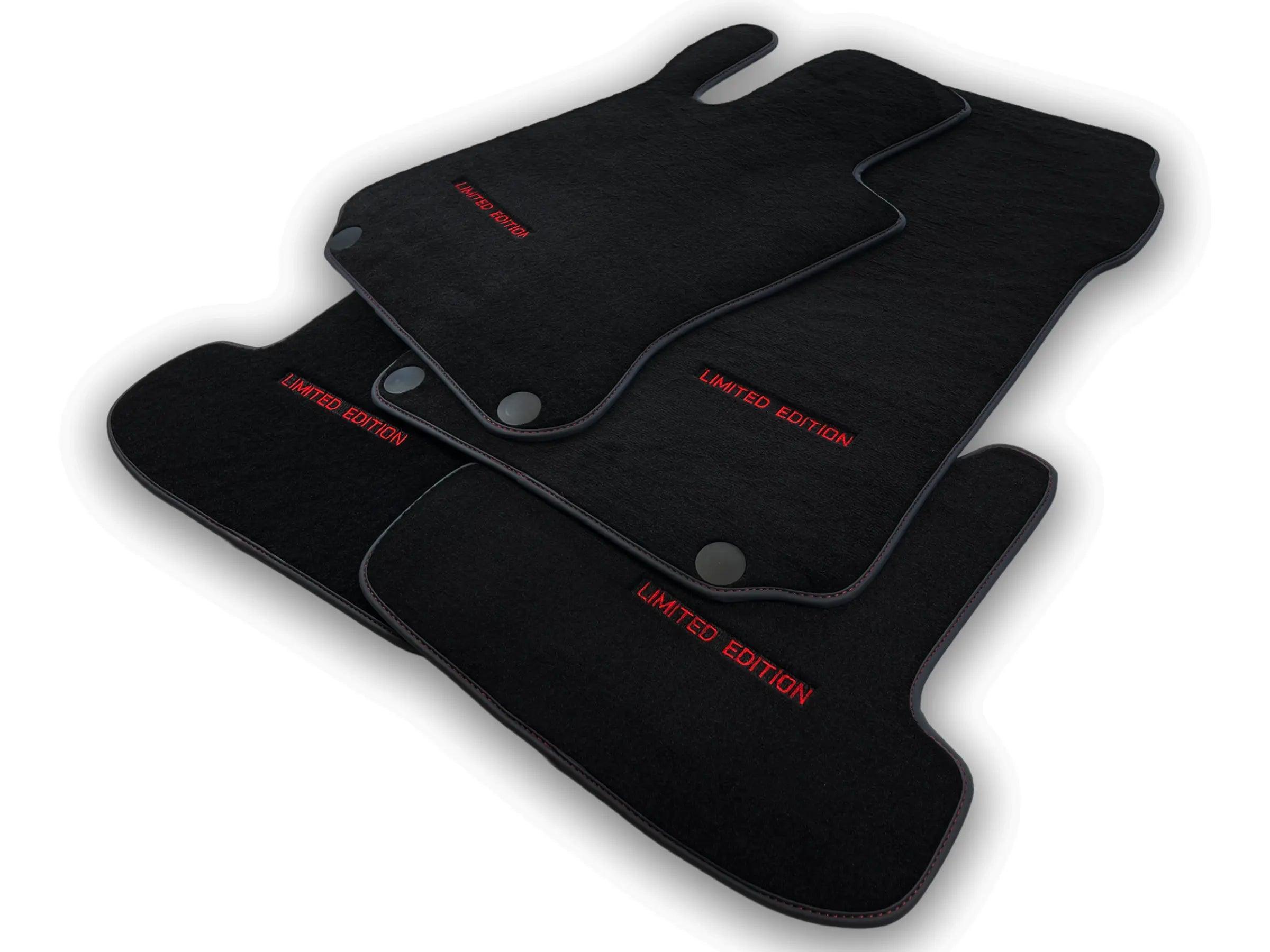 Black Floor Mats For Mercedes Benz E-Class W214 Sedan (2023-2024) Hybrid | Limited Edition - AutoWin