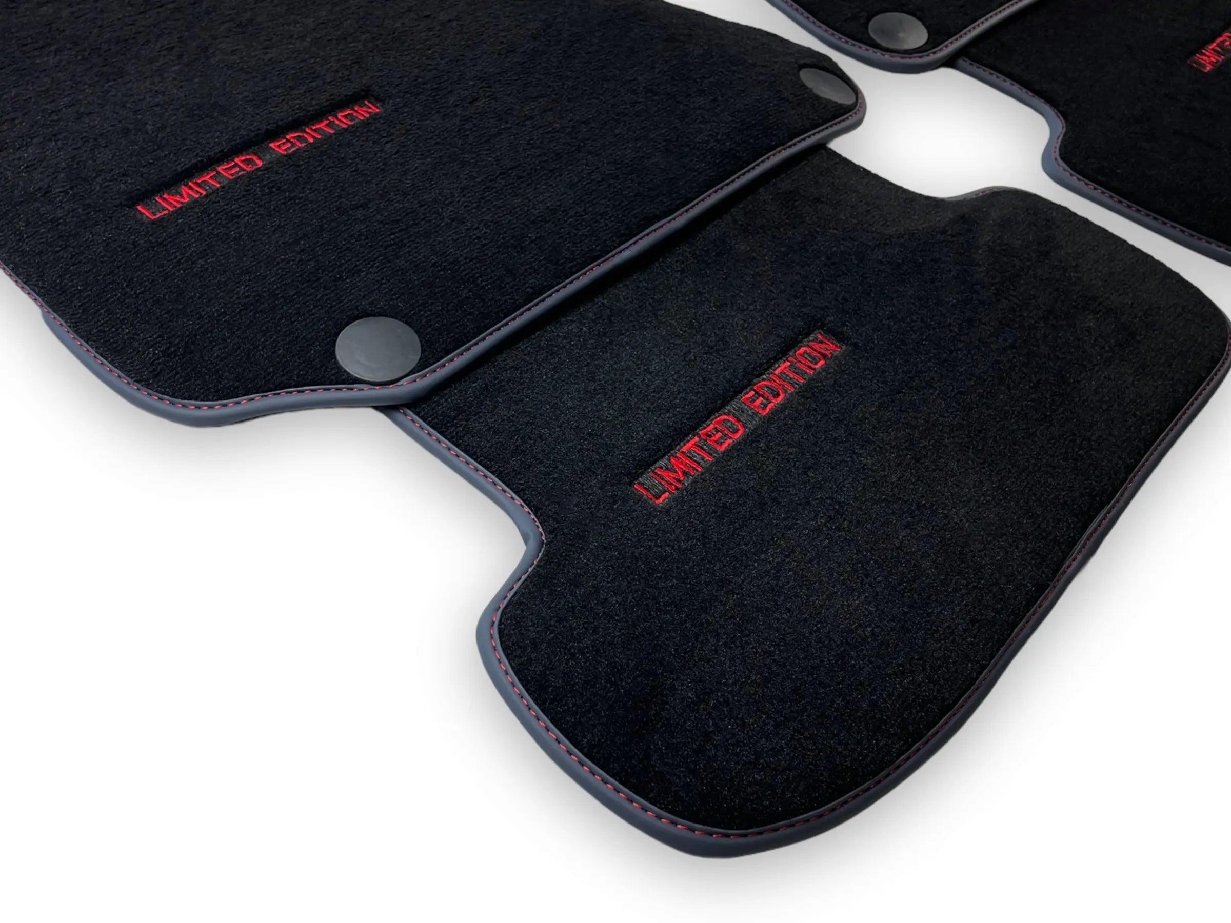 Black Floor Mats For Mercedes Benz E-Class W214 Sedan (2023-2024) Hybrid | Limited Edition - AutoWin