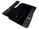 Black Floor Mats For Mercedes-Benz G Class W463 (2008-2018) With Leather Borders ER56 Design - AutoWin