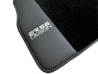 Black Floor Mats For Mercedes-Benz G Class W463 (2008-2018) With Leather Borders ER56 Design - AutoWin