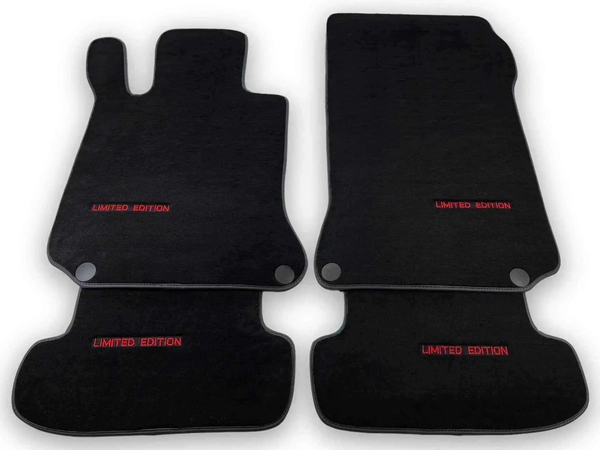 Black Floor Mats For Mercedes Benz S-Class W220 (1998-2005) Long Wheelbase | Limited Edition - AutoWin