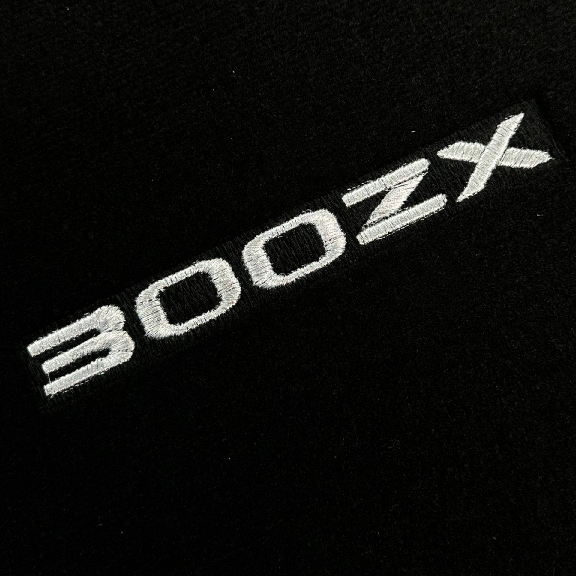 Black Floor Mats For Nissan 300ZX (1990-2000) Red Trim - AutoWin