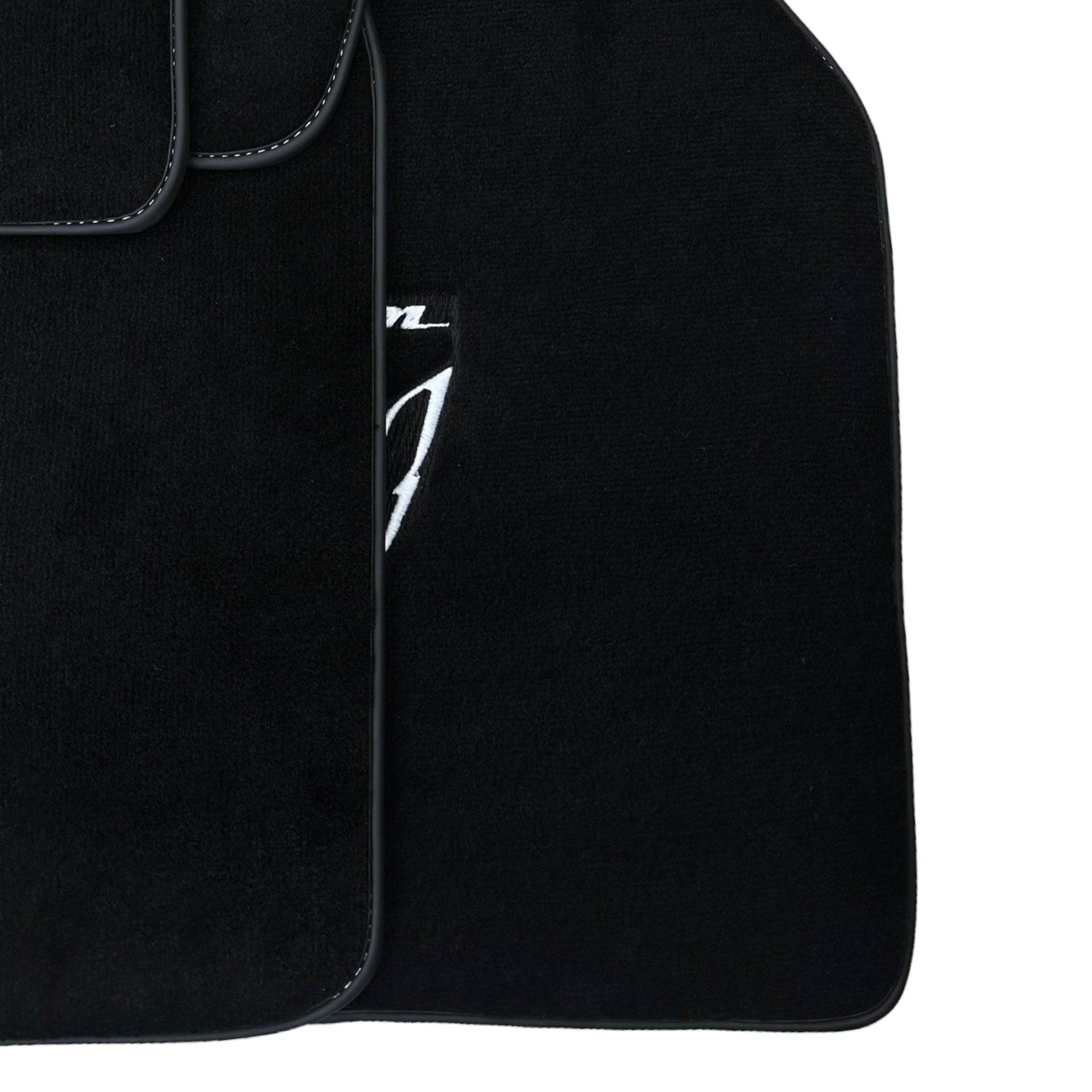 Black Floor Mats for Pontiac FireBird (1993-2002) with Trans Am Logo - AutoWin