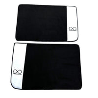 Black Floor Mats For Rolls Royce Spectre (2023-2024) White Leather - AutoWin