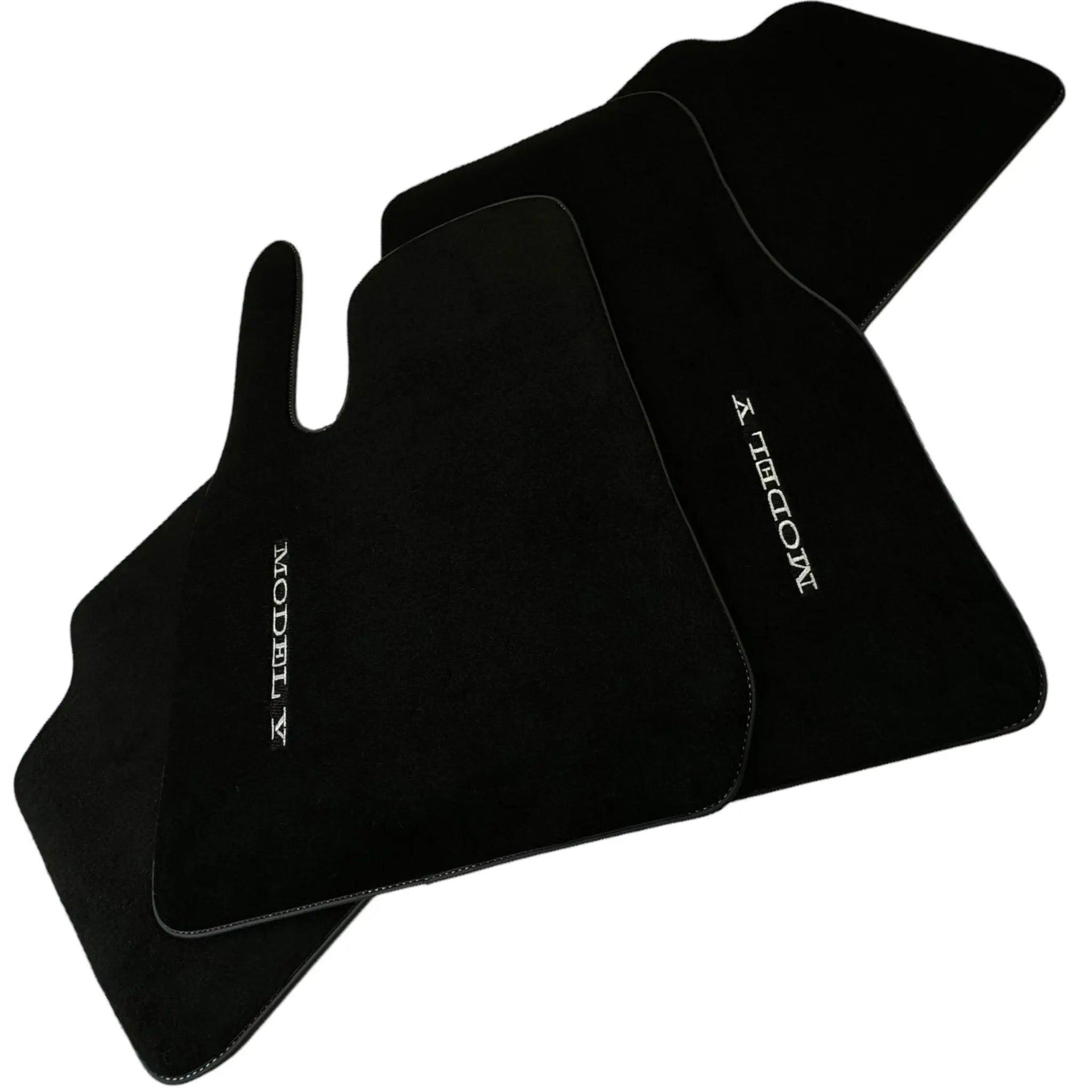 Black Floor Mats For Tesla Model Y (2020-2023) - AutoWin