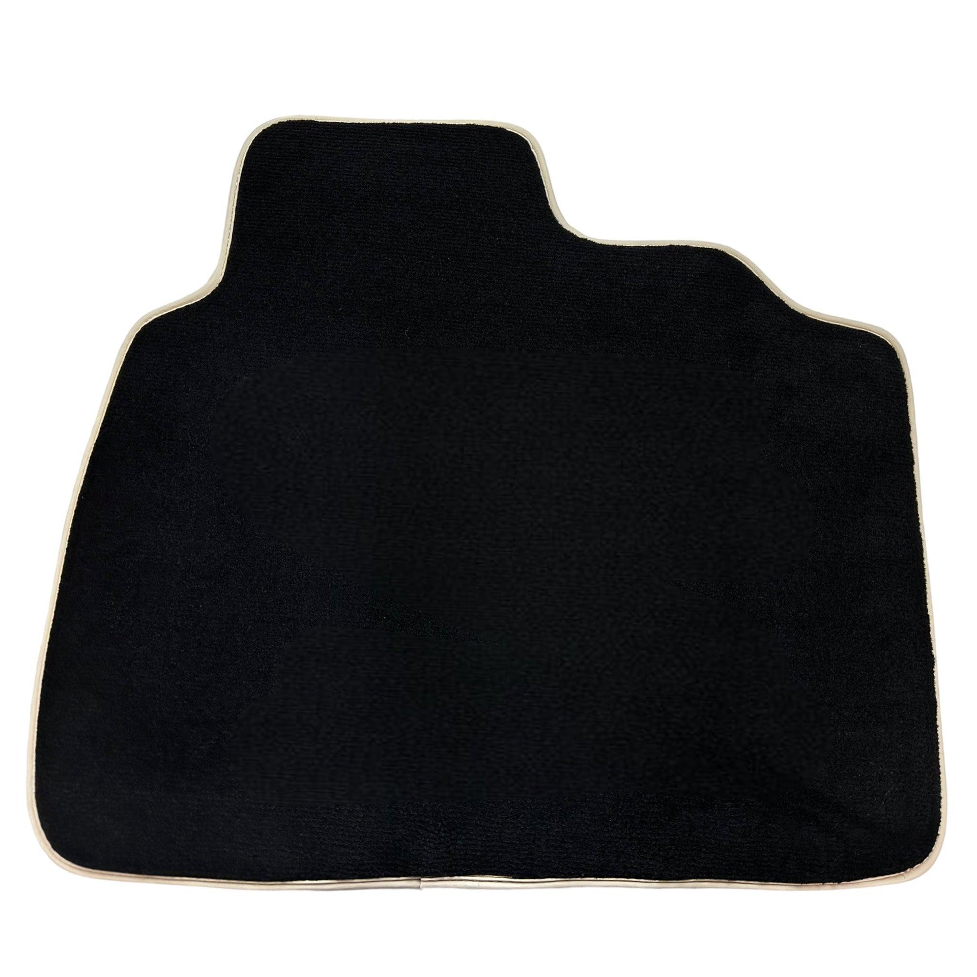 Black Floor Mats for Toyota Camry (2017-2023) Beige Trim - AutoWin