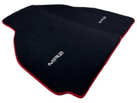 Black Floor Mats For Toyota MR2 2002-2007 With Red Trim - AutoWin