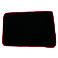 Black Floor Mats for Toyota Prius (2009-2012) ER56 Design with Red Trim - AutoWin