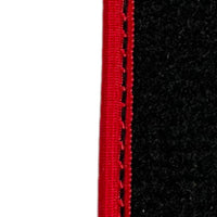 Black Floor Mats For Toyota RAV4 (2000-2003) ER56 Design with Red Trim - AutoWin