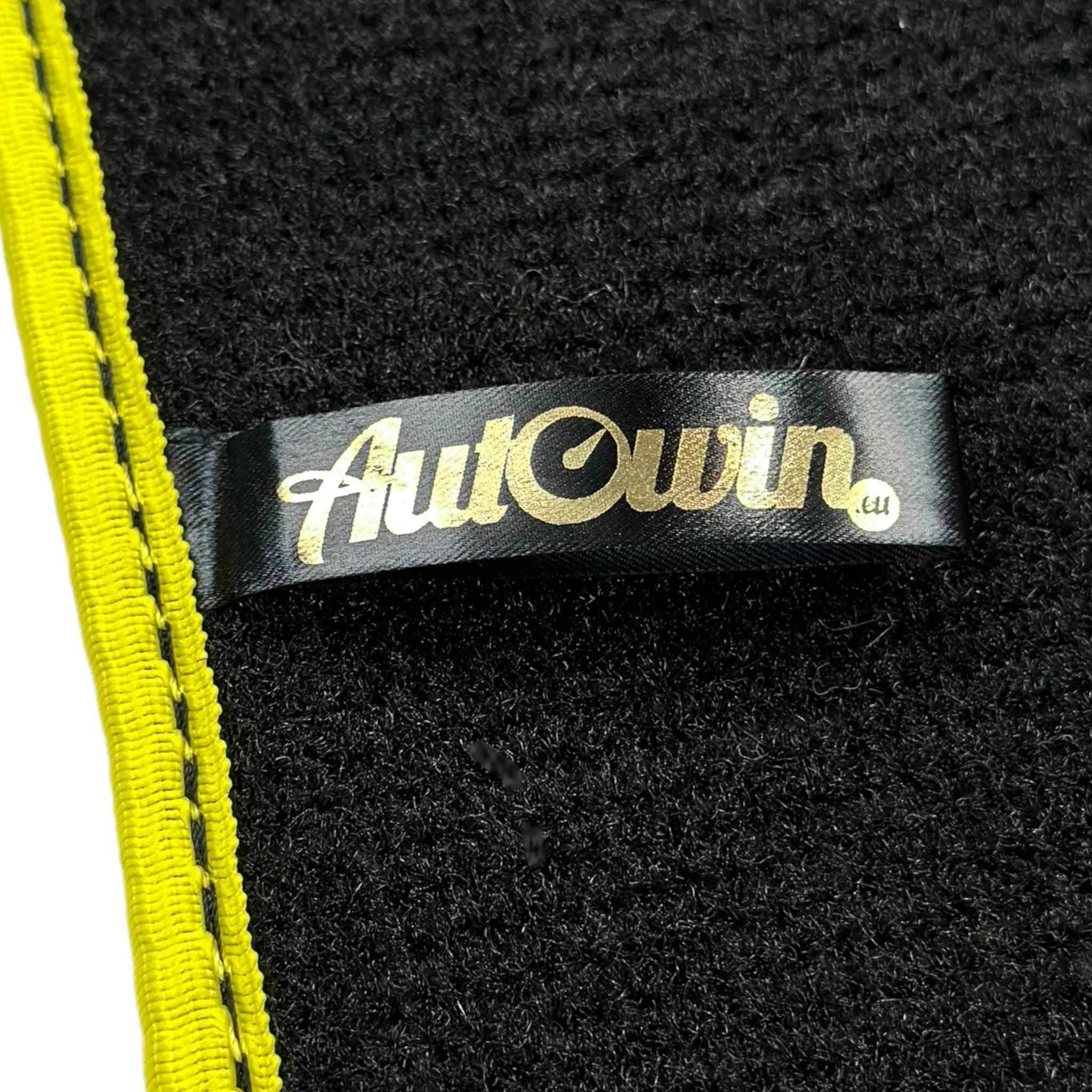 Black Mats For BMW M5 E60 | Yellow Trim - AutoWin