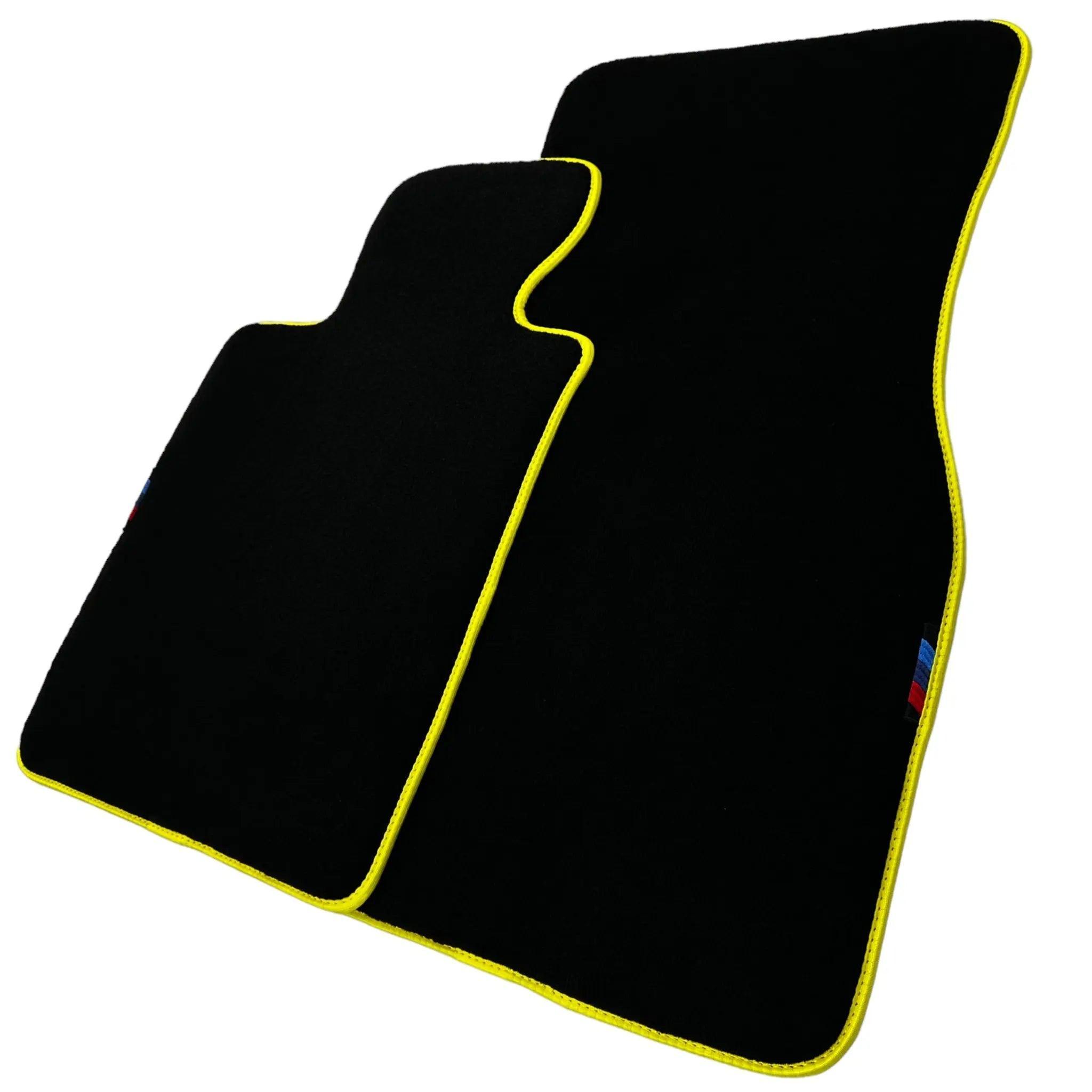 Black Mats For BMW M5 E60 | Yellow Trim - AutoWin