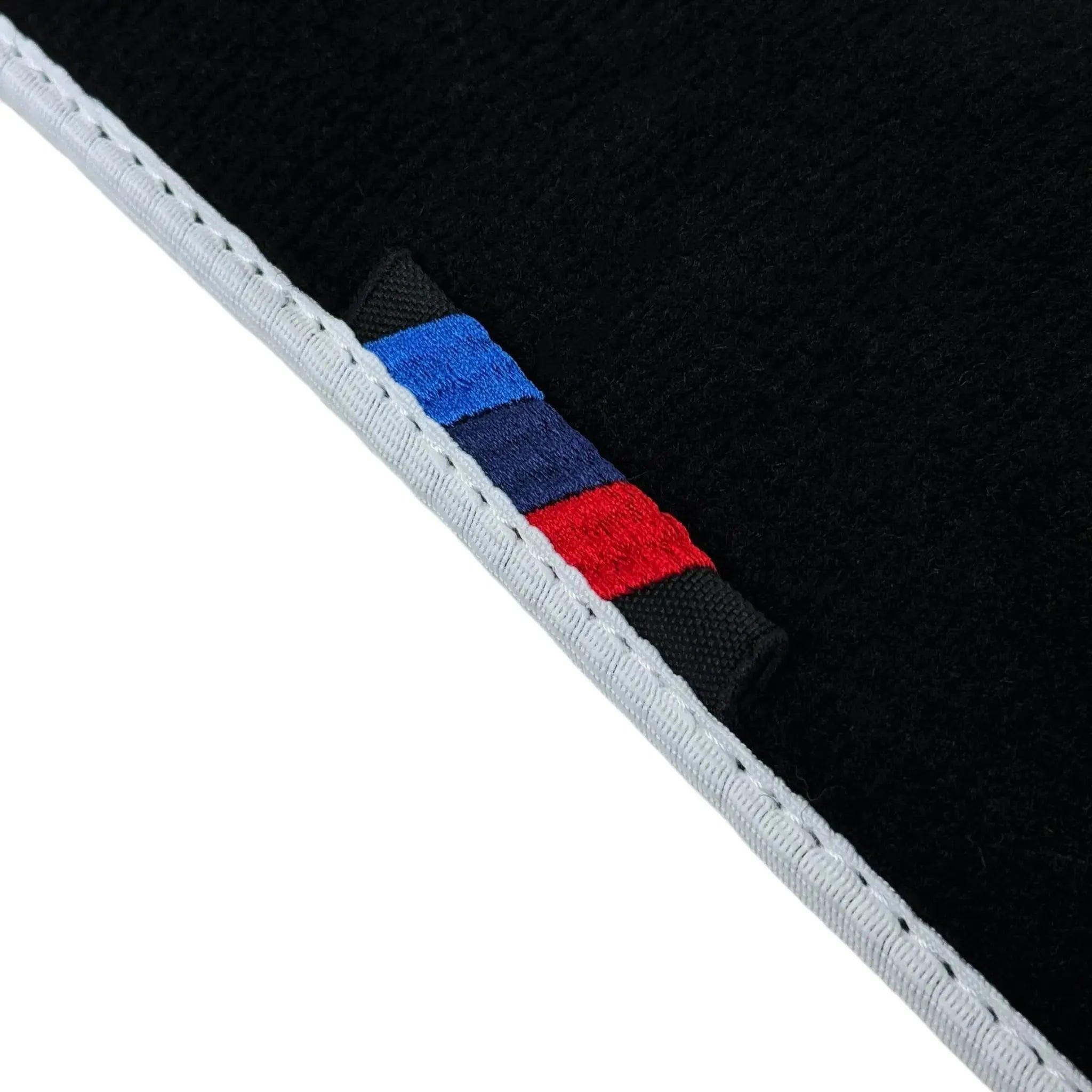 Black Mats For BMW M8 F93 4-door Gran Coupe | White Trim - AutoWin